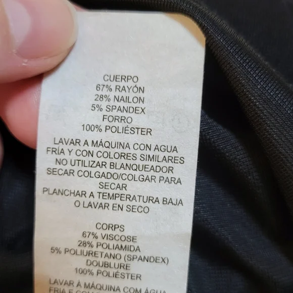 Like New Armani Exchange Little Black Dress Mini Sleeveless Size Small - Picture 6 of 7